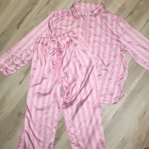 Victoria’s Secret Pink and white striped pajama